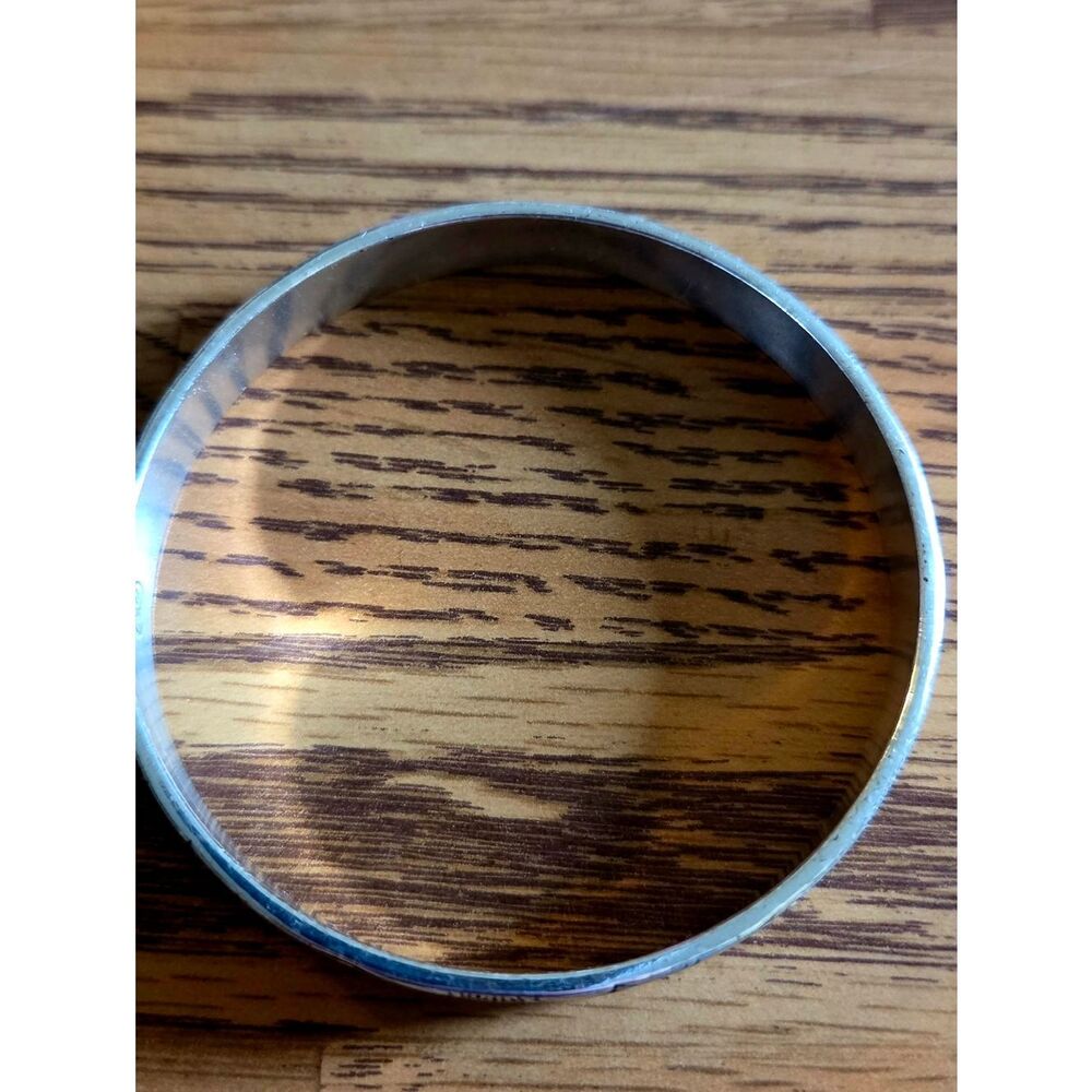 BRIGHTON "Dream Token" Vintage Silver Etched Bangle Bracelet CLASSIC CHIC! - Picture 4 of 8